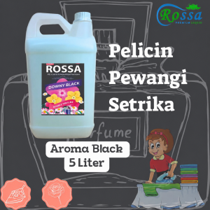 ROSSA PELICIN DAN PEWANGI SETRIKA PAKAIAN BLACK 5 LITER