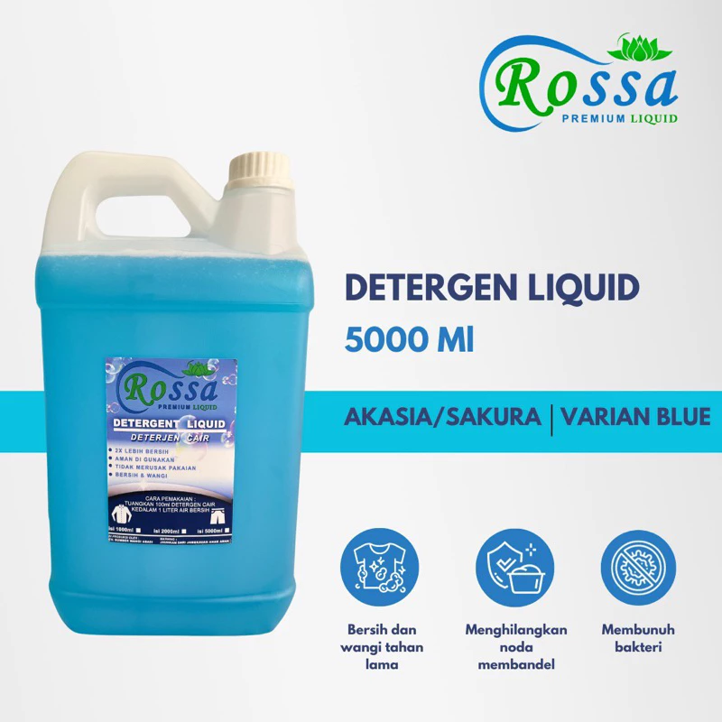 detergen biru DETERJEN CAIR/DETERGENT LIQUID 5 LITER AROMA LAUNDRY